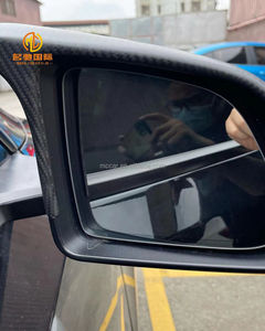 Coque de rétroviseur latéral en fibre de carbone de style corne pour <span class=keywords><strong>Tesla</strong></span> Model <span class=keywords><strong>3</strong></span> Model Y - Product Image 4