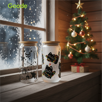 Autocollants Goode Wholesale 20oz UV DTF imprimés brillants et imperméables pour gobelets à glace, écologiques, anti-rayures, motifs de dessins animés pour verres et tumblers