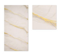 Film de transfert thermique décoratif moderne en PET à motif marbre pour panneau de plafond en PVC, imperméable, écologique, anti-rayures, directement de l'usine
