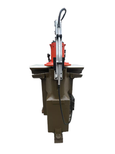 A <span class=keywords><strong>TOM</strong></span> MF20C Machine à couper le cuir à bras oscillant avec levier d'équilibre | Coupe-chaussures stable et efficace - Product Image 2