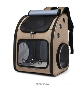Sac de chat respirant sac à dos pour animaux de compagnie à l'extérieur Portable Transparent espace Capsule sac à dos sac de transport pour animaux de compagnie - Product Image 1