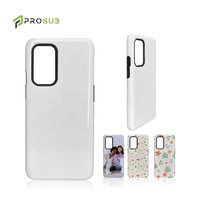 Coque de téléphone à sublimation Prosub, étui enduit, logo personnalisé, sublimation 2 en 1, coques de téléphone vierges pour One Plus 9
