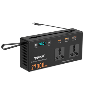 야외 캠핑 여행용 150W 리튬 이온 배터리 가정용 비상 UPS 백업 전원 휴대용 파워 스테이션 (손전등 포함) - Product Image 1