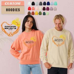 เสื้อสเวตเชิ้ตคอกลมผ้าเฟรนช์เทอร์รี่หนานุ่มพิมพ์ลายการ์ตูนคุณภาพสูงแฟชั่นฤดูใบไม้ร่วง  โลโก้ด้านหลัง - Product Image 1