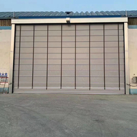 Porte à enroulement rapide industrielle automatique en PVC, résistante au vent, flexible, pour entrepôt, usine, extérieur
