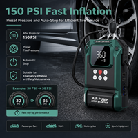 Démarreur d'urgence routier avec pompe à air, S400 1200A 12V, gonfleur de pneus, compact, portable, charge rapide
