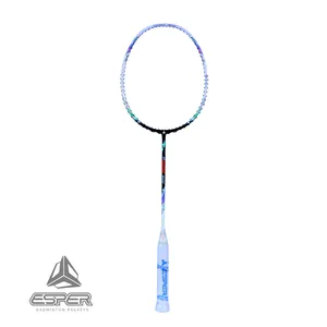Nhà Máy Trực Tiếp Đến Tùy Chỉnh 5U/78G 6.8Mm Trục 30lbs Độ Cứng Chuyên Nghiệp <span class=keywords><strong>Graphite</strong></span> Carbon Cầu Lông Vợt PU Grip Cho Ưu - Product Image 3