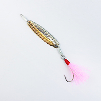 Hameçons flottants en acier inoxydable pour lancer à longue distance, avec paillettes lumineuses effet sangsue, pour appâts vivants, utilisation jour et nuit, eau douce, pour la perche et le crappie