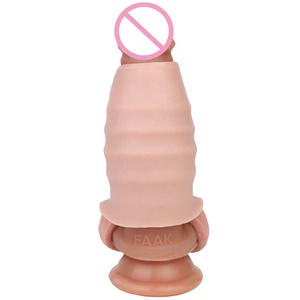 FAAK New Realistic Penis Sleeve Enlargement Wholesale Sheath Erotic Sex Toy Penis Sheath <b>Dildo</b> Sleeve Enlarge Customized for Men - Product Image 5
