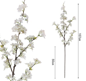 Ramas de Flores de Cerezo Rosadas Artificiales, Arbustos, Flores Decorativas con Tallos, Sakura Flores Artificiales, <span class=keywords><strong>Rama</strong></span> para Decoración de Bodas - Product Image 6