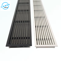 Diffuseur linéaire à fentes, grille d'aération linéaire moderne pour systèmes CVC