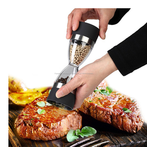 <span class=keywords><strong>Reloj</strong></span> de arena de cerámica de forma core molino de pimienta 250ml comercial manual especias sal y pimienta molinos de molino - Product Image 3