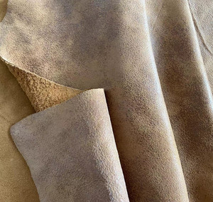 Bolso de mano ecológico de cuero genuino de grano de oveja con efecto craquelado en marrón claro, accesorios de vestir, chaquetas, pantalones, camisas, faldas, traje de carreras - Product Image 3