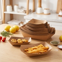 Boîte à Popcorn Poulet Frites Emballage Alimentaire Jetable en Carton Alimentaire Résistant à l'Huile Contenant à Snacks à Emporter