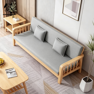 factory supply low cost customize huge stock ready to ship Stretchable <b>sofa</b> new designed living room furniture wood <b>folding</b> <b>sofa</b> - Product Image 2