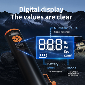 Inflador <span class=keywords><strong>de</strong></span> Neumáticos Inalámbrico con Martillo <span class=keywords><strong>de</strong></span> Seguridad, 50L/min, 150PSI, 3000mAh, Bomba <span class=keywords><strong>de</strong></span> Aire para Auto con Apagado Automático y Luz LED - Product Image 4