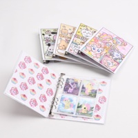 Benutzer definierte umwelt freundliche PVC/Stoff Leder Spielkarte Fotobuch Alben für Kinder Studenten 6 Ringe 4 Taschen pro Blatt Benutzer definiertes Logo