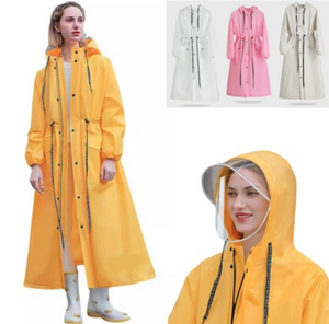Impermeable Largo de EVA con Logotipo Personalizado, Resistente al Viento, Reutilizable, Translúcido, para Trabajos de Construcción, Seguridad, Regalos Promocionales - Product Image 1