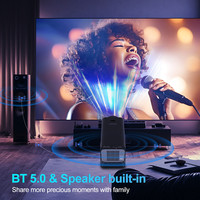 Projecteur intelligent HY320 300 ANSI Lumens 1080P, lecteur multimédia en streaming Android, projecteur Home Cinéma, Proyector, cadeau HY300