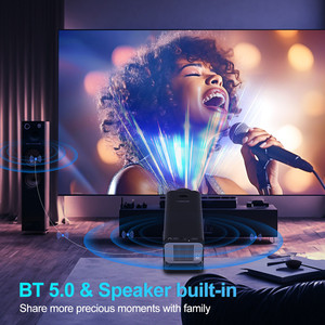 Proyector Inteligente HY320 de 300 <span class=keywords><strong>ANSI</strong></span> Lúmenes, 1080P, Reproductor de Video con Transmisión Android, Proyector para Cine en Casa, Regalo, HY300 - Product Image 5