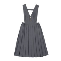 Jupe à bretelles personnalisée pour enfant pull-over d'uniforme scolaire à volants pour adolescentes robe formelle habillée bas pour enfants vêtements scolaires