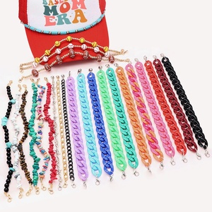 Vente chaude Gameday Hat Accessoires Détachable Game Day Football Charms Trucker Hat Bill Chain - Product Image 2