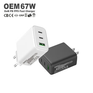 <span class=keywords><strong>Chargeur</strong></span> Rapide 65W PD USB-C avec Fiches US EU UK pour Téléphone Portable, Adaptateur de Charge Rapide 67W, <span class=keywords><strong>Chargeur</strong></span> GaN 65W <span class=keywords><strong>Original</strong></span> - Product Image 1