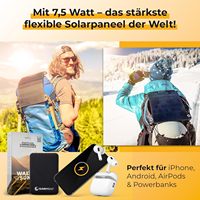5W 6V Portable Pliant Panneaux Solaires Mono Sunpower Cellules ETFE Étanche Design Compact Chargeur Solaire pour Téléphone Appareils Intelligents