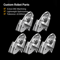 Piezas de Dedos de Robot Humanoide de Acero Inoxidable de Alta Precisión, Mecanizadas por CNC, Accesorios para Manos Robóticas, Brochado, Robot Inteligente