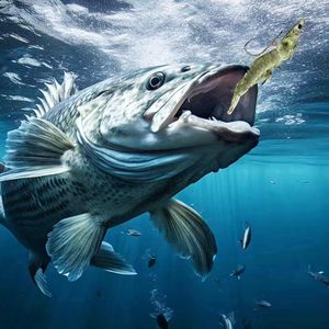 Hameçons fixes en acier au carbone pour crevettes vivantes, avec trous 2 3 4, pour la pêche au bar en eau douce - Product Image 2