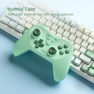 Pengendali game terbaik untuk beralih muda hijau muda warna ungu EasySMX T37 kalibrasi 6 sumbu/bangun/gamepad TURBO - Product Image 1