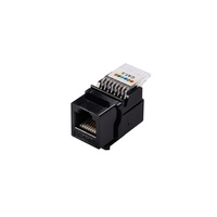 Module réseau RJ11 Keystone sans outil Cat3 noir pour connecteur de données Ethernet et câblage structuré téléphonique LAN