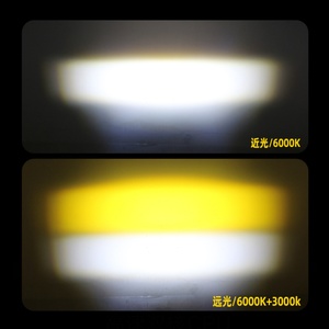 Sanvi 2023 Newest S001 Led Headlight Driving Bulb White Yellow Dual Color Led Spotlight Automotive Led Car Lamps 100 - 499 - Product Image 6