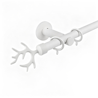 Supports de tringle à rideau simples ZSTARR pour rideaux superposés voilages et occultants