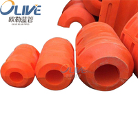 Flotteur haute densité HDPE MDPE pour tuyau de dragage flottant en mer, flotteur de bouée marine pour tuyaux PVC