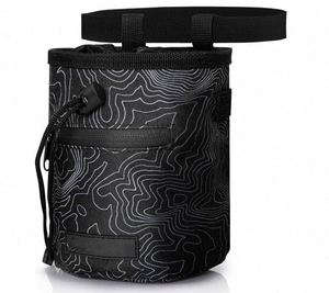Échantillon Gratuit : Sac à Craie Personnalisé avec Carte Topographique Icôniqne et 2 Poches Zippées, Porte-Brosse, pour l'Escalade - Product Image 1