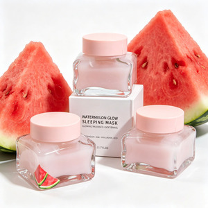 Mascarilla Nocturna Watermelon Glow de Marca Privada, Exfoliante con AHA y Ácido Hialurónico, Cuidado de la Piel al por Mayor - Product Image 2