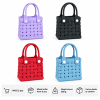 Sac fourre-tout tissé en EVA, lavable, prêt à personnaliser, léger, imperméable, pour la plage, les voyages, le rangement quotidien, style décontracté