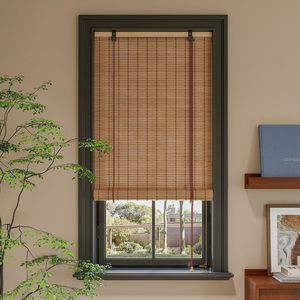 Rèm tre, dễ dàng cài đặt màu tre cho cửa sổ trong nhà, màu lăn tùy chỉnh cho cửa sổ trong nhà và hiên ngoài trời - Product Image 3
