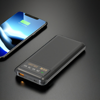 HDL OEM/ODM Bank daya 10000mah 20000mah 2024 penjualan terbaik Bank daya portabel pengisian cepat untuk tampilan led iphone