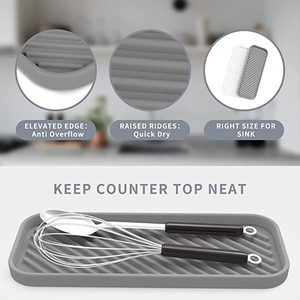 Plateau organisateur en silicone en gros-Porte-<span class=keywords><strong>savon</strong></span> et brosse empilable pour évier, rangement peu encombrant pour accessoires de <span class=keywords><strong>vaisselle</strong></span> - Product Image 6