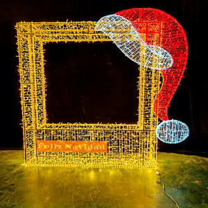 <b>Large</b> LED Picture <b>Frame</b> Decoration for Shopping Mall Campaigns Retail Promotions and Seasonal Backdrops - Product Image 1