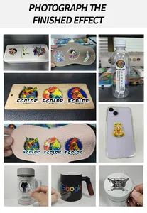 Fcolor Printing 42cm A2 <span class=keywords><strong>A3</strong></span> All in 1 Mini Roll to Roll UV DTF Sticker <span class=keywords><strong>Printer</strong></span> Machine con laminador AB Film - Product Image 4