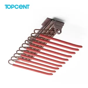 Topcent pro calças de parede tipo v, rack de calças de fechamento macio ou prateleira para calças