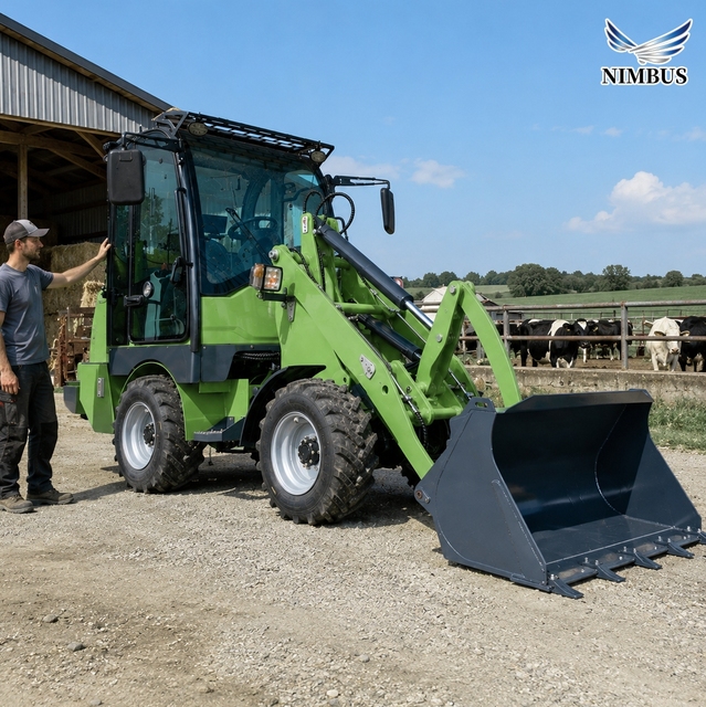 Color Customization Electric Loader NIMBUS Quick Hitch Suitable for Narrow Spaces for Underground Mine Work Mini Loader
