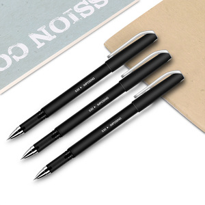 S30 Gel Pen 0.5mm Black Ink Office School Writing Pen Plastic Body Digital Printing - Product Image 1