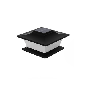 Lámpara Solar Negra para Exteriores Xinyao, Impermeable, Moderna, para Jardín, Puerta, Valla - Product Image 1