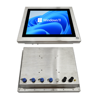Panel PC de acero inoxidable de 15, 17 y 19 pulgadas con botones de montaje en pared integrado Windows Android Panel Industrial PC