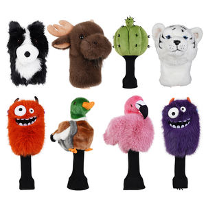Housse de tête de club de golf personnalisable en peluche amusante, motif gorille, grenouille, crocodile, accessoires pour couvre-tête de club - Product Image 5