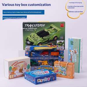 Customized Children's Toy Color <b>Box</b> White Card Corrugated Paper Portable Folding Gift <b>Box</b> Offset Printed Brand ZR-DZ8 - Product Image 5